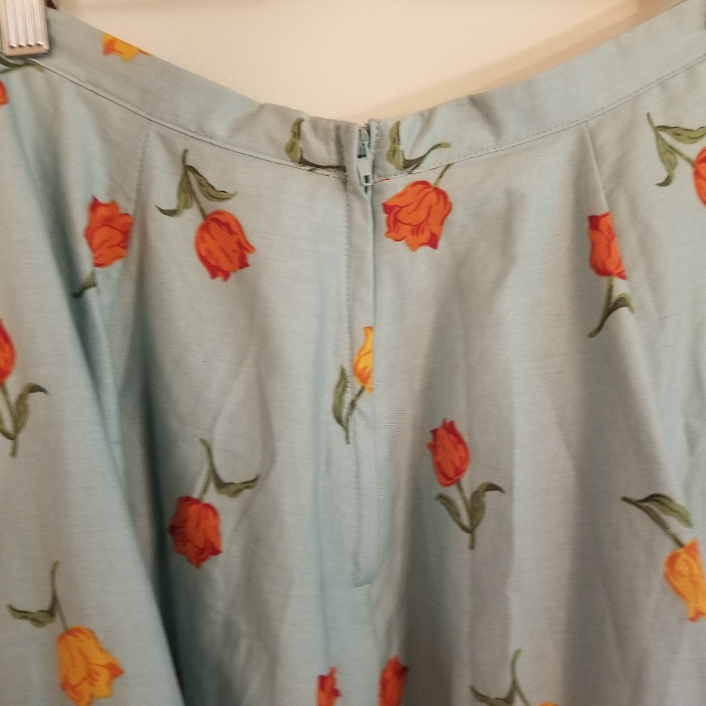 NWT Vintage-style cotton skirt with crinoline - Picture 2 of 3